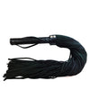 Rouge Suede Flogger w/Leather Handle - Black