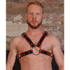 Rouge Chest Harness Large - Black/Red