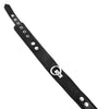 Rouge Plain Leather Collar - Black
