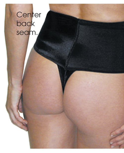 Rago Shapewear Soft Wide Band Thong Shaper Black XL