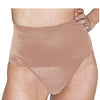 Rago Shapewear Soft Wide Band Thong Shaper - Mocha