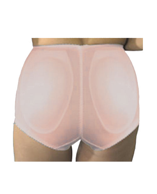 Rago Shapewear Rear Shaper Panty Brief Light Shaping w/Removable Contour Pads Mocha 2X