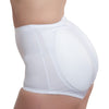 Rago Shapewear Rear Shaper Panty Brief Light Shaping w/Removable Contour Pads - White