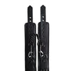 Rouge Leather Ankle Cuffs - Black with Black