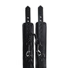 Rouge Leather Wrist Cuffs - Black with Black