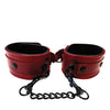 Rouge Leather Wrist Cuffs - Burgundy
