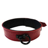 Rouge Plain Leather Collar - Burgundy