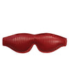 Rouge Large Padded Leather Blindfold - Burgundy