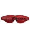 Rouge Large Padded Leather Blindfold - Burgundy