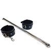 Rouge Leather Leg Spreader Bar w/ Black Cuffs