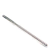 Rouge Stainless Steel Ribbed Solid Urethral Probe - 16.5 cm Long