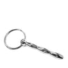 Rouge Stainless Steel Ribbed Urethral Plug w/Ring