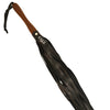 Rouge Leather Flogger w/Wooden Handle - Black