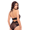 Rene Rofe Midnight Halter Teddy - Black