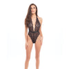 Rene Rofe Daring Darling Lace Teddy - Black