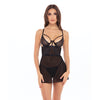 Rene Rofe New in Town Chemise & G-String - Black