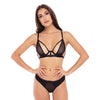 Rene Rofe New in Town Bra & Panty - Black