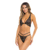 Rene Rofe Lurex Dreams Bra & Thong Burgundy M/L