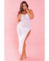 Rene Rofe Take the Heat Lace Gown White QN