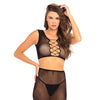 Rene Rofe Back Story Skirt Set - Black