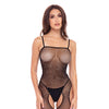 Rene Rofe Sparkle Crotchless Bodystocking Black O/S