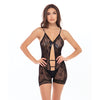 Rene Rofe After Party Bodysuit Black O/S