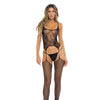 Rene Rofe On All Night Bodystocking w/G-String Black O/S