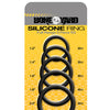 Boneyard 5 pc Silicone Ring Kit - Black