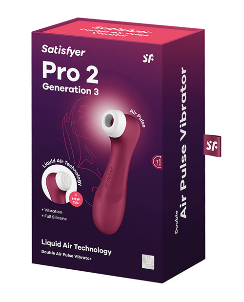 Satisfyer Pro 2 Generation 3 w/Liquid Air - Wine Red