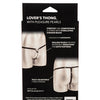Lover's Thong w/Pleasure Pearls - Black