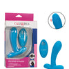Silicone Pulsing Pleaser w/Remote - Blue