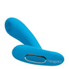 Silicone Pulsing Pleaser w/Remote - Blue