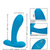 Silicone Pulsing Pleaser w/Remote - Blue
