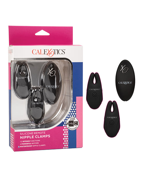 Silicone Nipple Clamps w/Remote - Assorted Colors