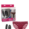 Remote Control Lace Panty Set - Burgundy