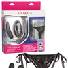 Remote Control Lace Thong Set - Black