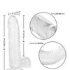 Size Queen 6" Dildo - Clear