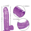 Size Queen 6" Dildo - Purple