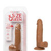 Size Queen 6" Dildo - Brown