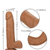 Size Queen 6" Dildo - Brown