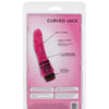 Hot Pinks Curved Jelly Vibrating 6.5" Dildo