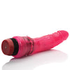 Hot Pinks Curved Jelly Vibrating 6.5" Dildo