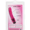 Hot Pinks Curved Jelly Vibrating 8" Dildo