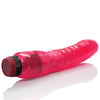 Hot Pinks Curved Jelly Vibrating 8" Dildo