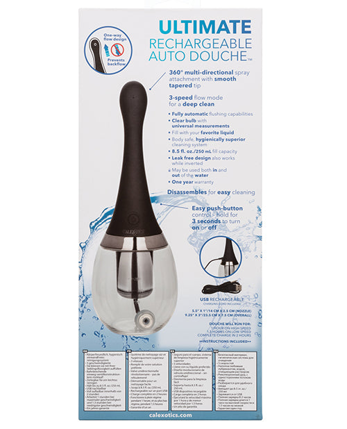 Ultimate Rechargeable Auto Douche - Black