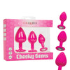 Cheeky Gems 3 pc Plug Set - Pink