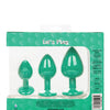 Cheeky Gems 3 pc Plug Set - Green