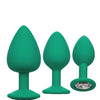 Cheeky Gems 3 pc Plug Set - Green