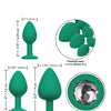 Cheeky Gems 3 pc Plug Set - Green