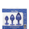 Cheeky Gems 3 pc Plug Set - Purple